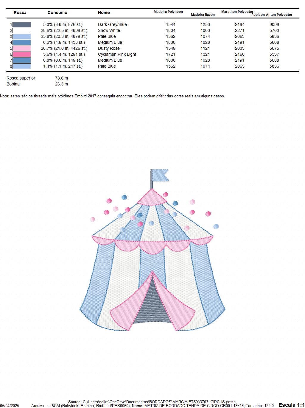 Circus embroidery design - Market Tent machine embroidery pattern - Fair Tent embroidery file - Instant digital download file pes jef dst