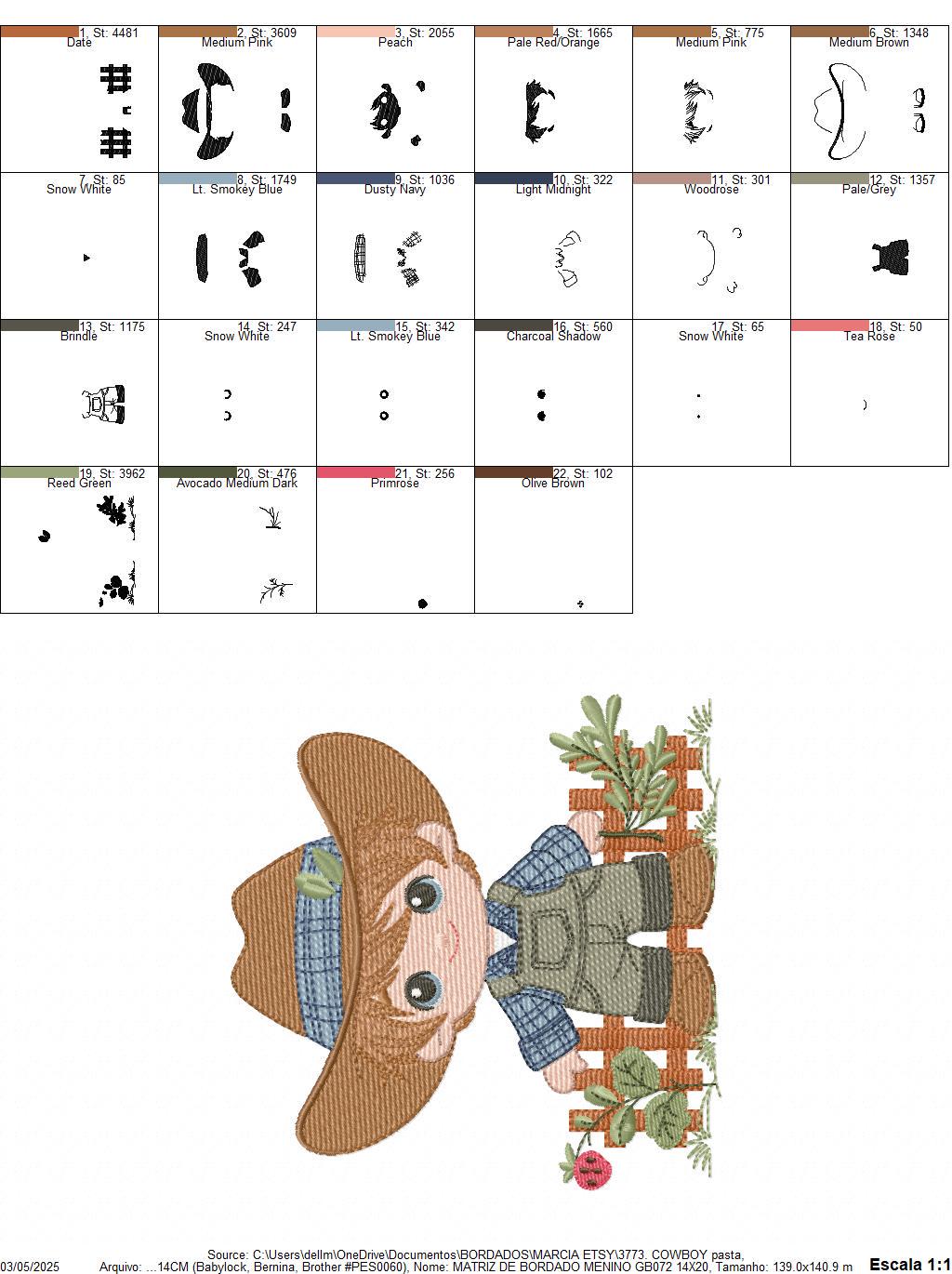 Cowboy embroidery design - Baby Boy with hat machine embroidery pattern - Wrangler Farmer file - Horse rancher buckaroo - Instant download