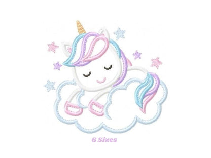 Unicorn embroidery designs - Girl embroidery design machine embroidery pattern - Baby embroidery file - instant download unicorn applique