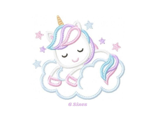 Unicorn embroidery designs - Girl embroidery design machine embroidery pattern - Baby embroidery file - instant download unicorn applique
