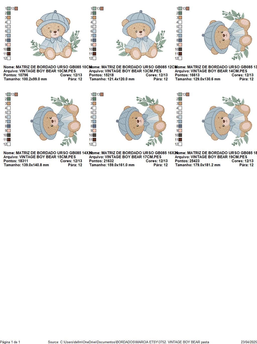 Teddy Bear embroidery designs - Baby boy toy machine embroidery pattern - Cute Bear with cap file - Instant digital download pes jef dst hus