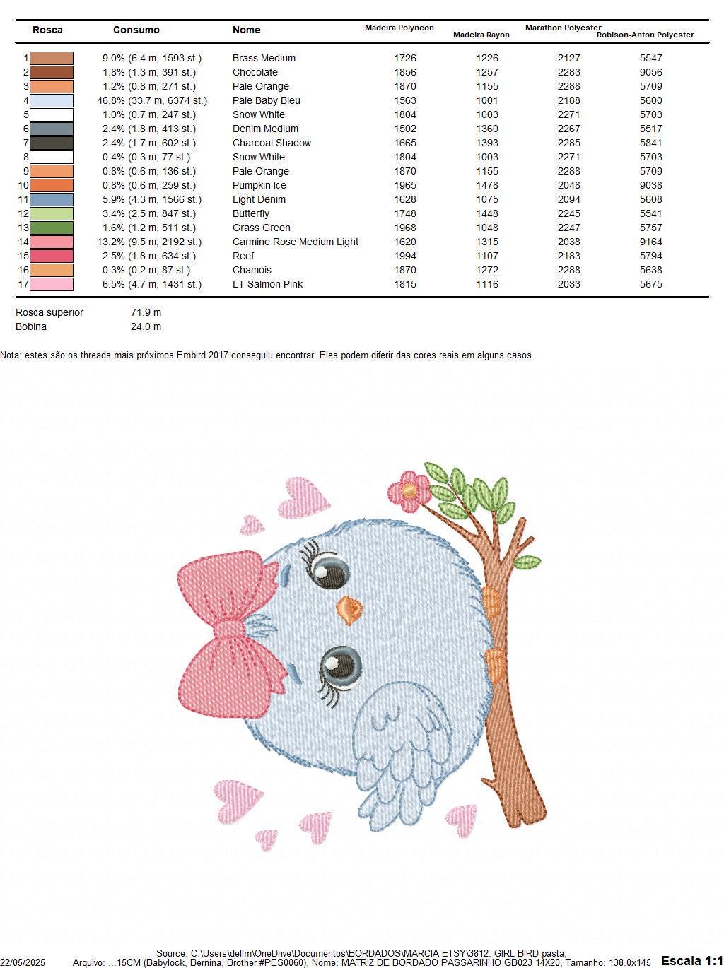 Bird embroidery designs - Baby Girl Bird with bow lace machine embroidery pattern - Spring Garden Nature file - Instant download jef pes hus
