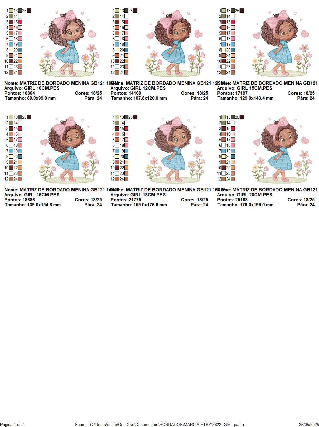 Baby Girl with Black Curly Long Hair embroidery designs - Girl with lace and flowers machine embroidery pattern - Instant download pes jef