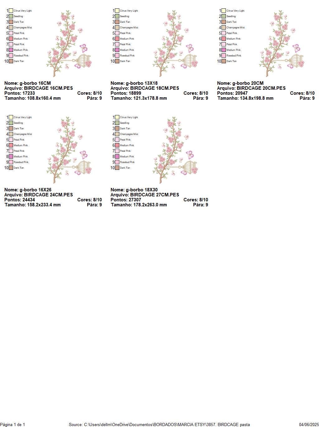 Birdhouse embroidery designs - Cherry Blossom tree machine embroidery pattern - Baby girl file - Birds with tree - Instant download pes dst