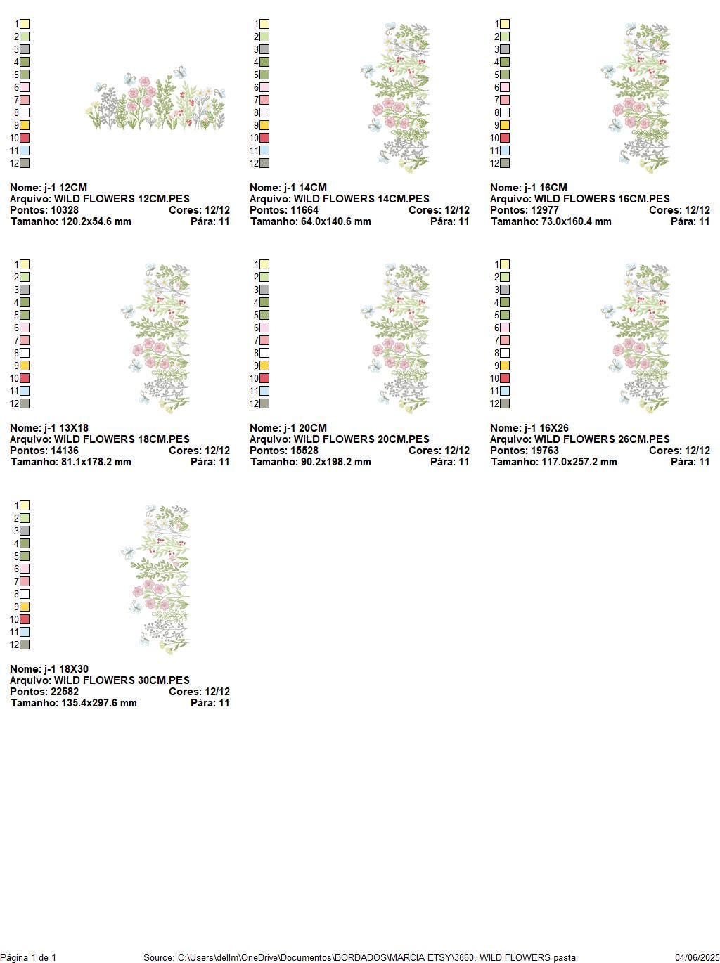 Flower garden embroidery designs - Butterfly floral spring garden machine embroidery pattern - Kitchen towel file - instant download pes jef