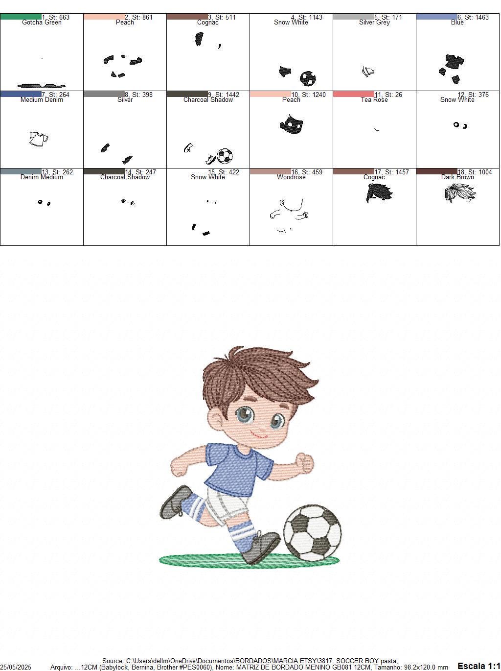 Soccer player embroidery designs - Baby Boy machine embroidery file - Boy with soccer ball file - Instant digital download pes jef dst hus