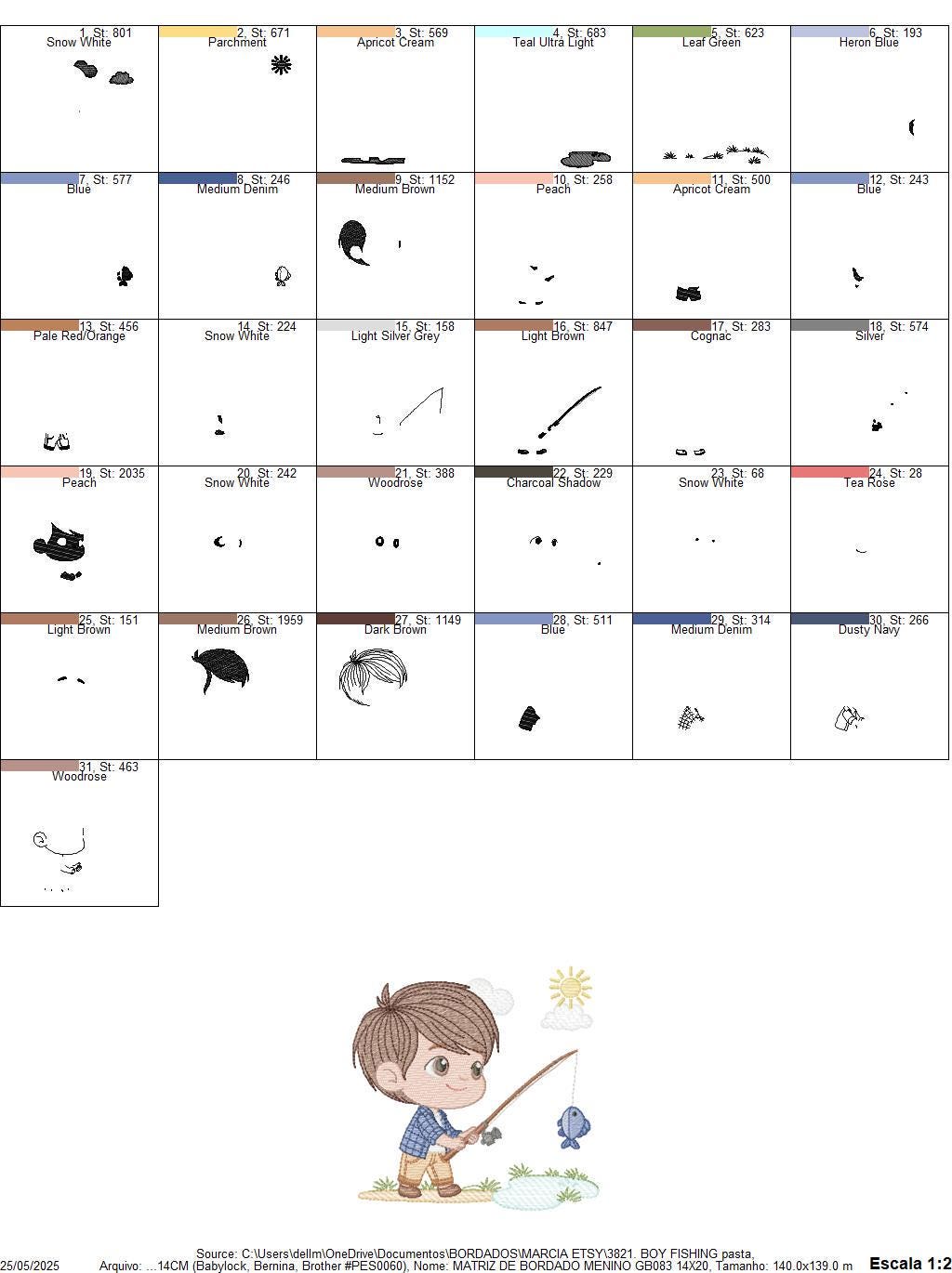 Baby boy fishing embroidery design - Fisherman boy machine embroidery pattern - Children toddler playing sun grass file - Instant download