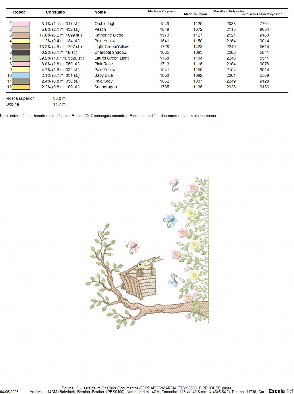 Bird embroidery designs - Bird House machine embroidery pattern - Baby girl file - Birds with tree and flowers - Instant download pes jef