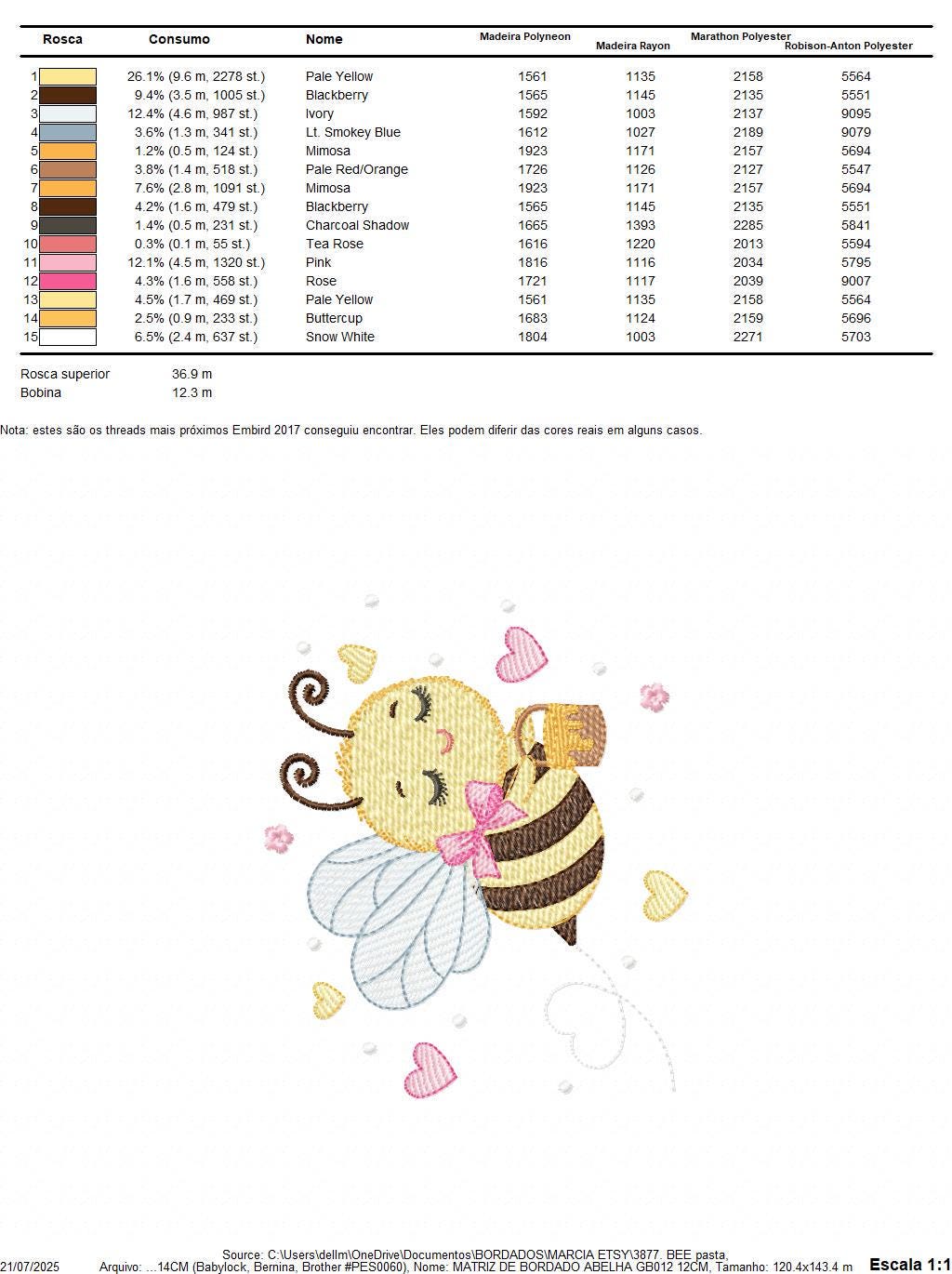 Bee embroidery design - Female Bee with honey machine embroidery pattern - Beekeeping Kitchen Towel file - Instant digital download pes jef