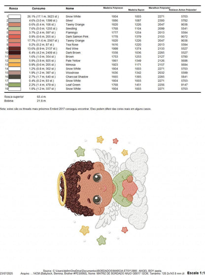Angel with wings and halo embroidery designs - Angelic Baby boy with cloud machine embroidery pattern - Boy with wings - Instant download