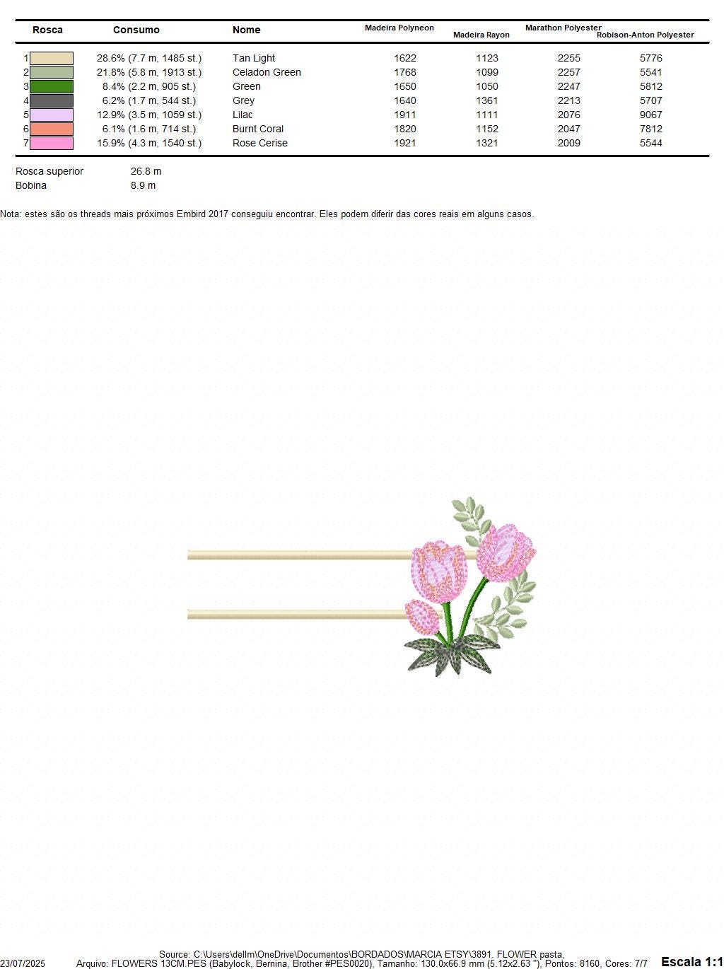Tulip embroidery designs - Flower frame tag with roses machine embroidery pattern - Flower laurel file - Instant digital download pes jef