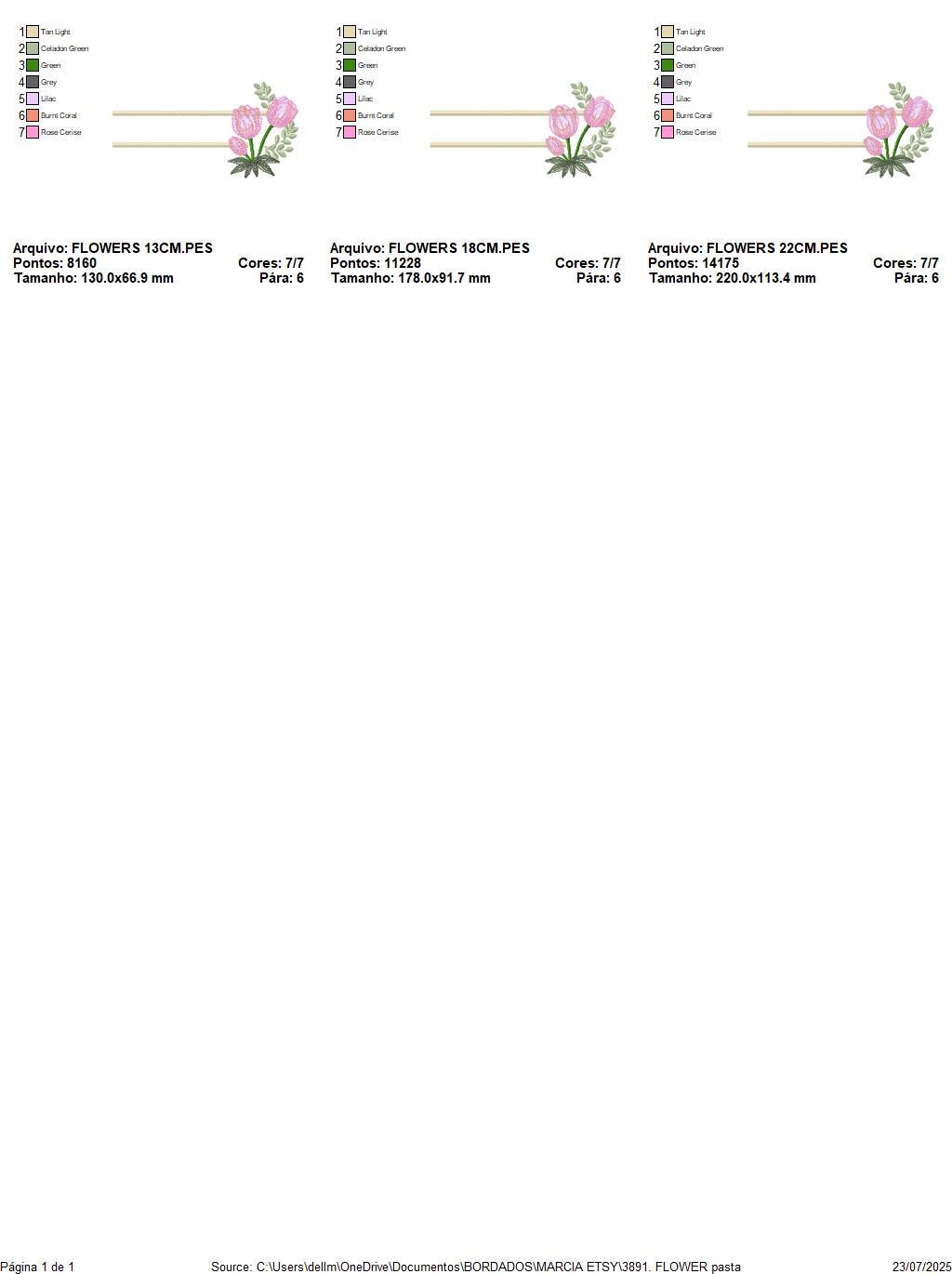 Tulip embroidery designs - Flower frame tag with roses machine embroidery pattern - Flower laurel file - Instant digital download pes jef