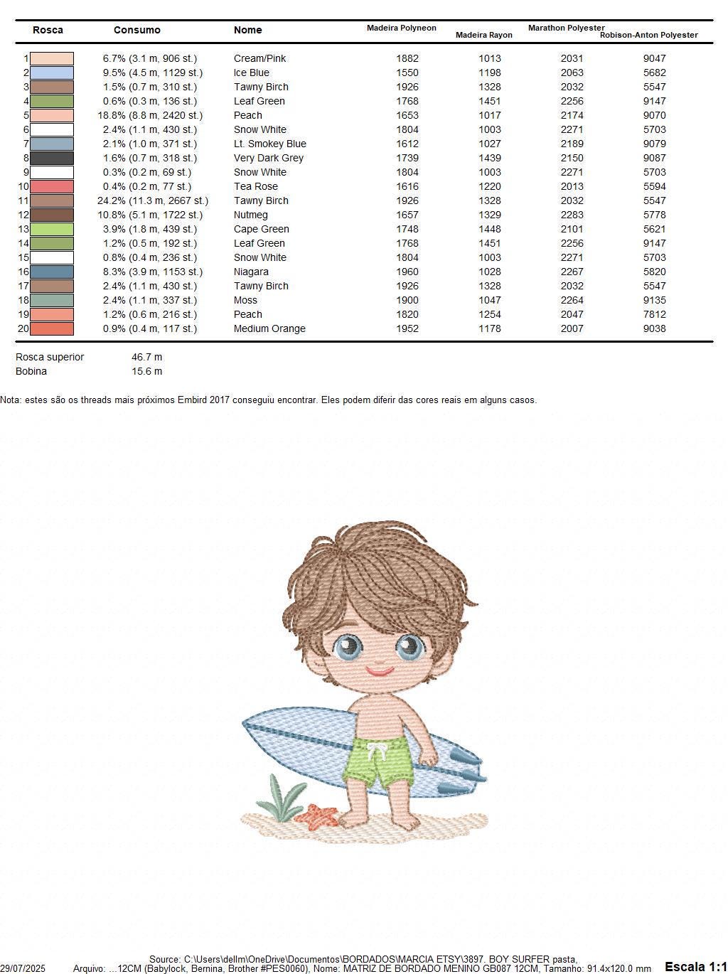 Surfer boy embroidery designs - Beach Swimmer with surferboard machine embroidery pattern - Baby Boy file - Instant digital download pes jef
