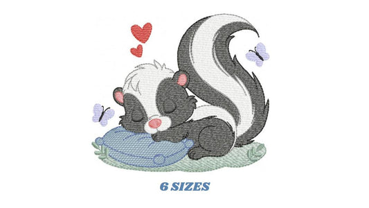 Male Possum embroidery design - Woodland wild animal machine embroidery pattern - Baby boy file - Instant digital download pes jef dst hus