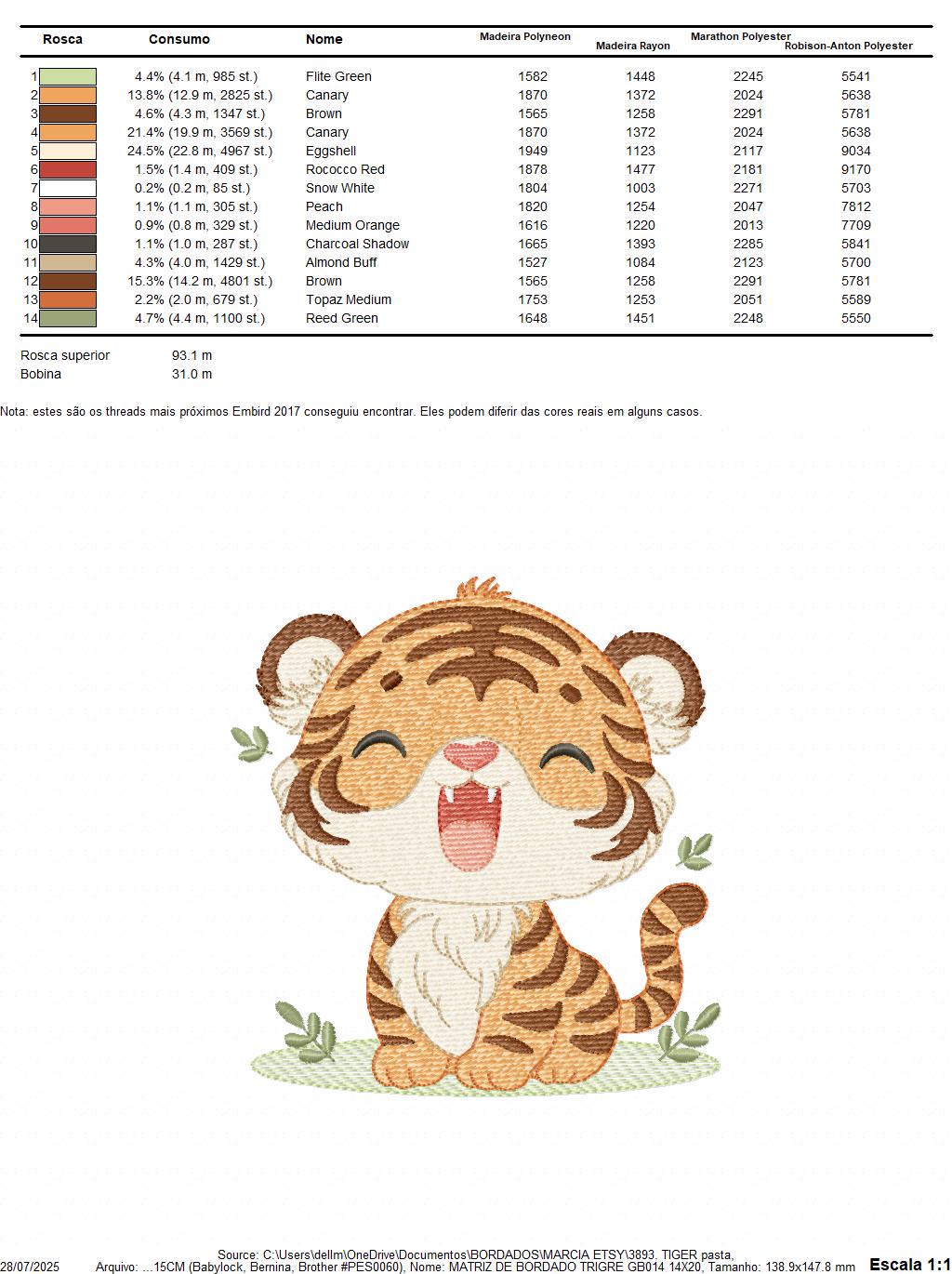 Baby Tiger embroidery design - Forest Wild Animal machine embroidery pattern - Baby Boy file - Instant digital download pes jef dst hus vp3