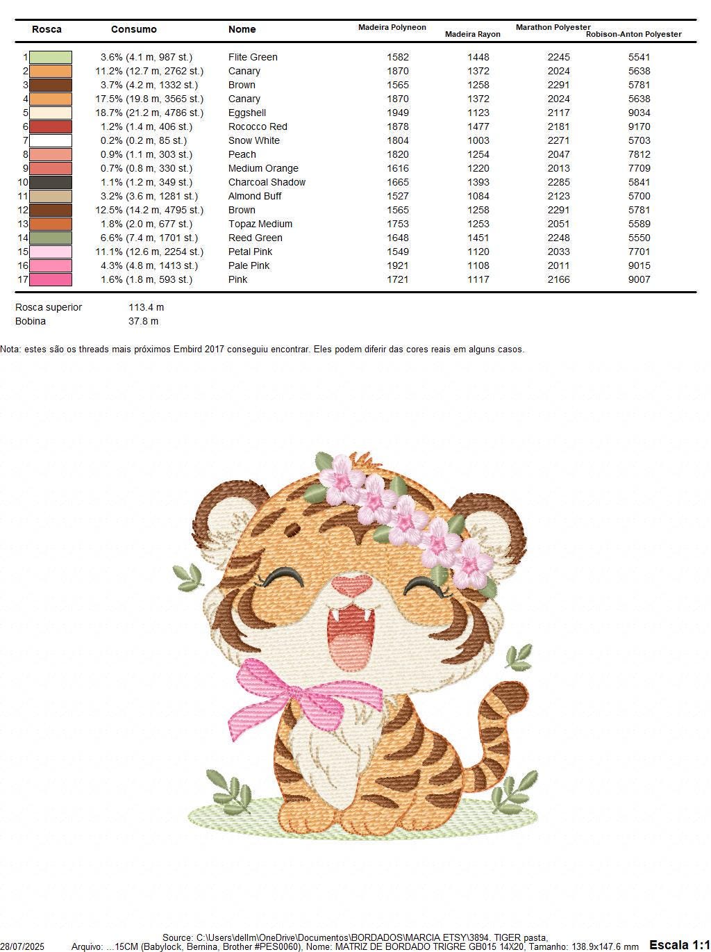 Baby Tiger embroidery design - Female Forest Wild Animal machine embroidery pattern - Boy file - Instant digital download pes jef dst hus