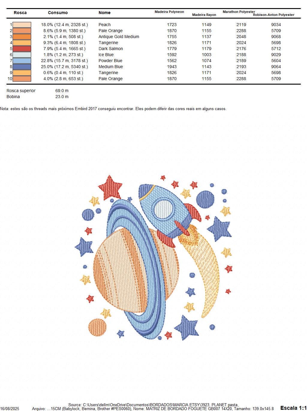 Space Rocket embroidery designs - Space Planet Saturn machine embroidery pattern - Moon stars and planet file - Baby boy - Instant download