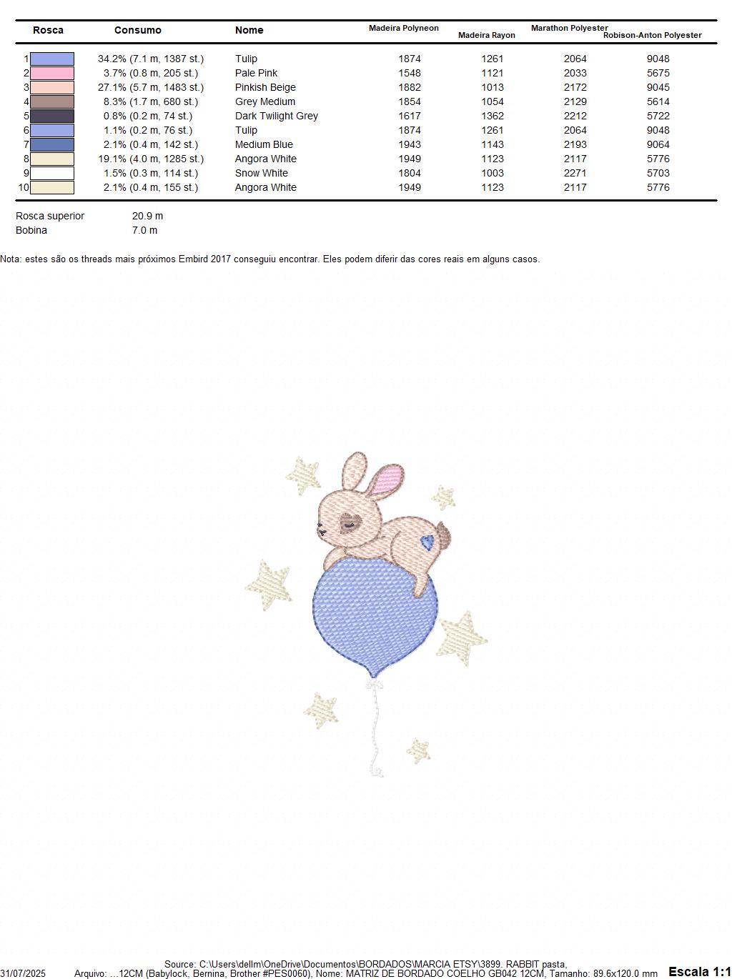 Bunny embroidery design - Rabbit with balloon machine embroidery pattern - Baby boy embroidery file - Instant digital download pes jef dst