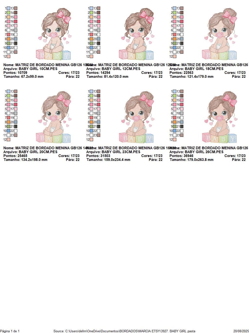 Baby Girl embroidery designs - Baby girl with pacifier machine embroidery pattern - Young Toddler file - Instant digital download pes jef