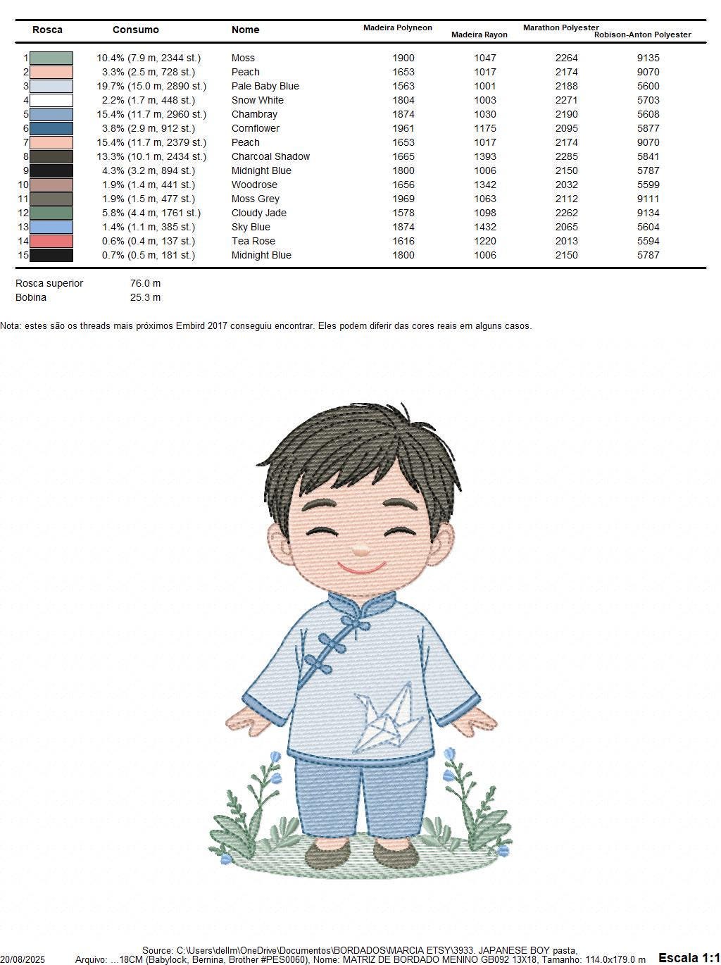 Japanese Boy embroidery design - Boy with kimono machine embroidery pattern - Asian Baby boy file -Instant digital download pes jef dst hus