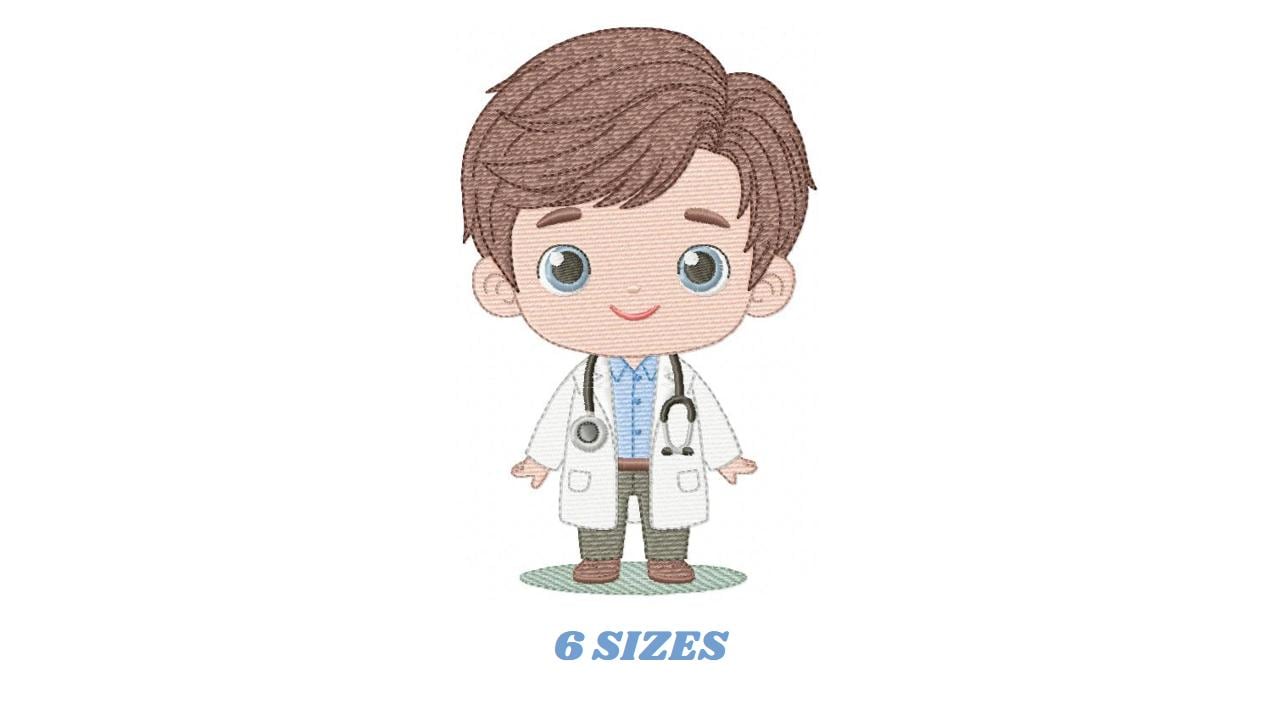 Doctor embroidery designs - Hospital Nurse machine embroidery pattern - Baby boy Medical Health Doctor file - Instant digital download pes