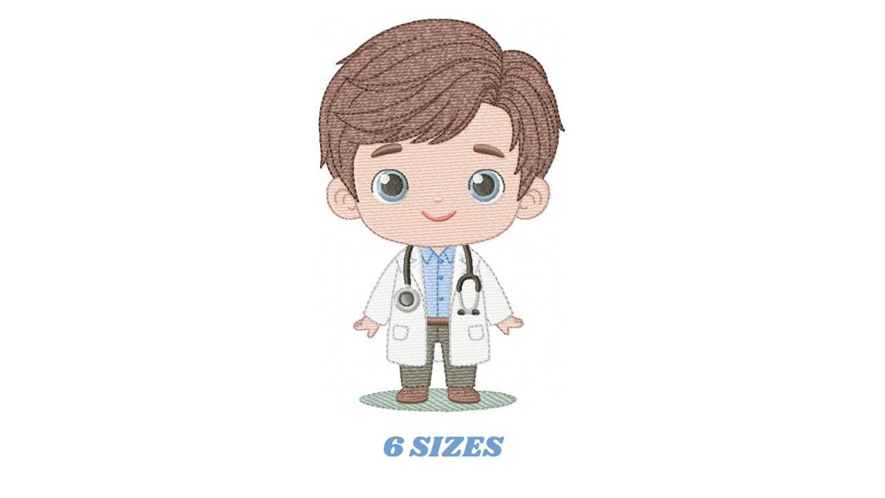 Doctor embroidery designs - Hospital Nurse machine embroidery pattern - Baby boy Medical Health Doctor file - Instant digital download pes