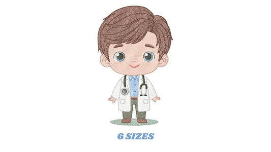 Doctor embroidery designs - Hospital Nurse machine embroidery pattern - Baby boy Medical Health Doctor file - Instant digital download pes