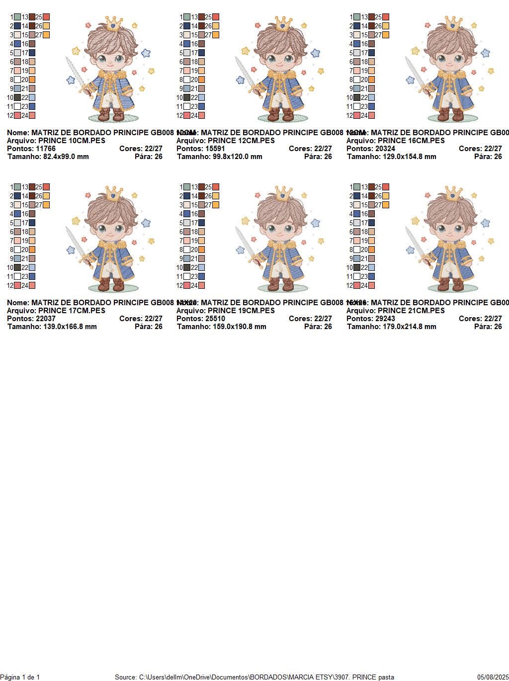 Prince embroidery designs - Knight King with crown machine embroidery pattern - Baby boy Fairytale file - Instant digital download pes jef