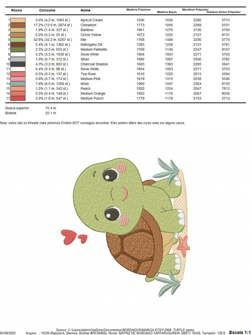 Turtle embroidery design - Tortoise Sea Ocean animal machine embroidery pattern - Baby boy file - Instant digital download pes jef dst hus