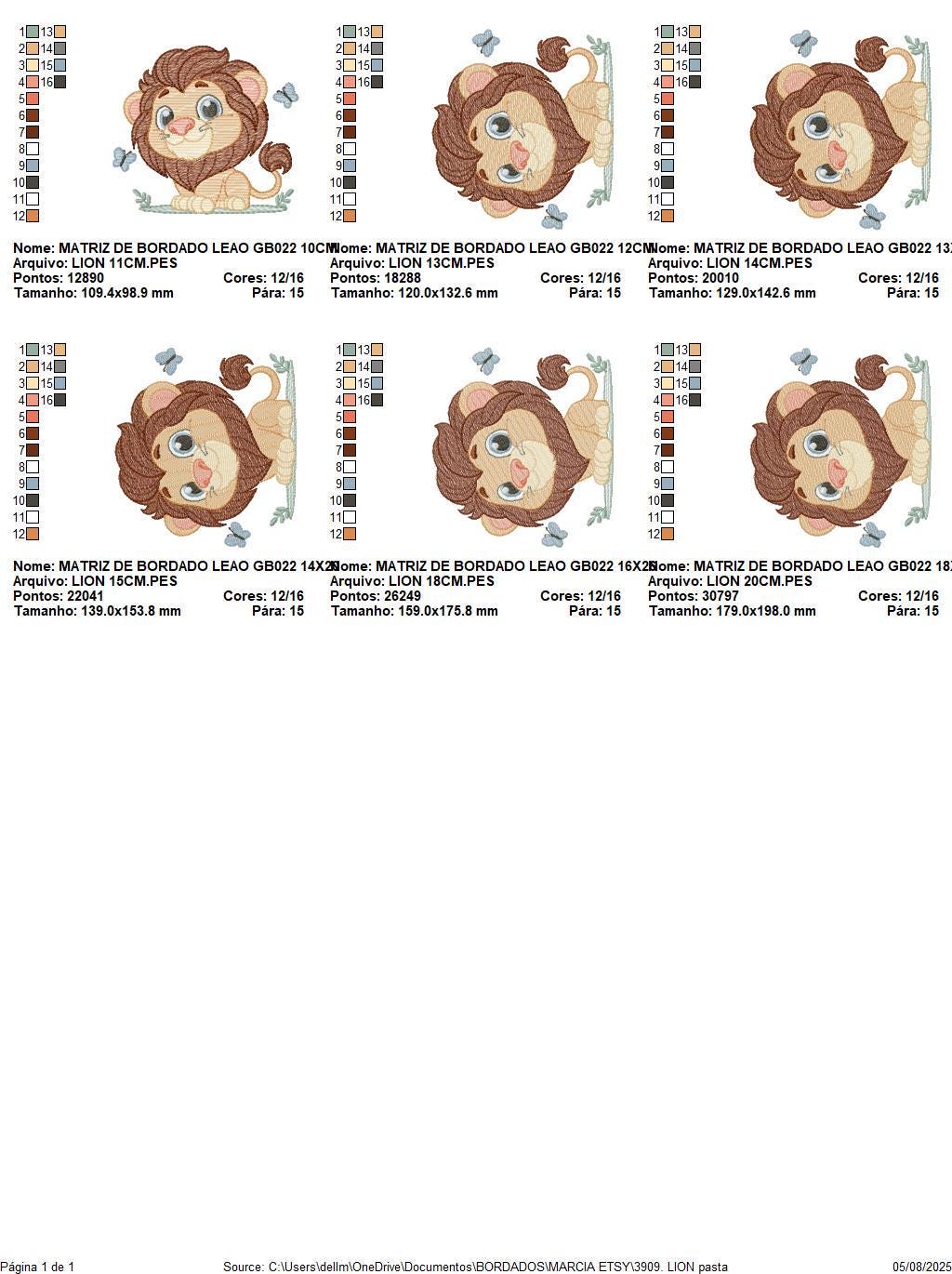 Lion embroidery designs - Safari wild animal machine embroidery pattern - Africa Lion king - Instant digital download pes jef dst hus vp3