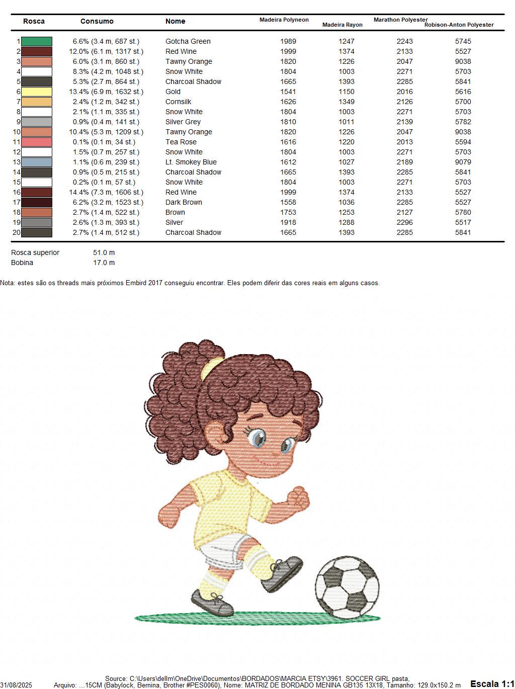 Soccer player embroidery designs - Baby Girl with curly hair machine embroidery file - Girl with soccer ball file - Instant digital download