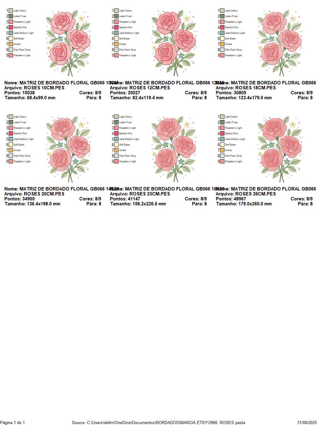 Roses embroidery designs - Kitchen Towel Flowers machine embroidery pattern - Rose embroidery file - Instant digital download pes jef hus