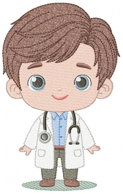Doctor embroidery designs - Hospital Nurse machine embroidery pattern - Baby boy Medical Health Doctor file - Instant digital download pes