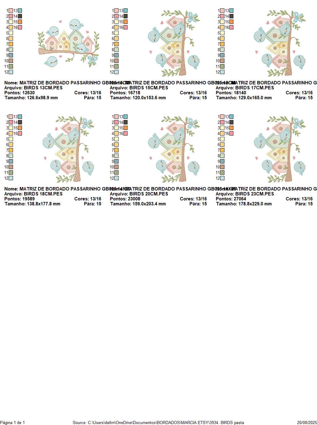Bird Family embroidery designs - Bird House machine embroidery pattern - Baby Birds with tree - Instant digital download pes jef dst hus dst