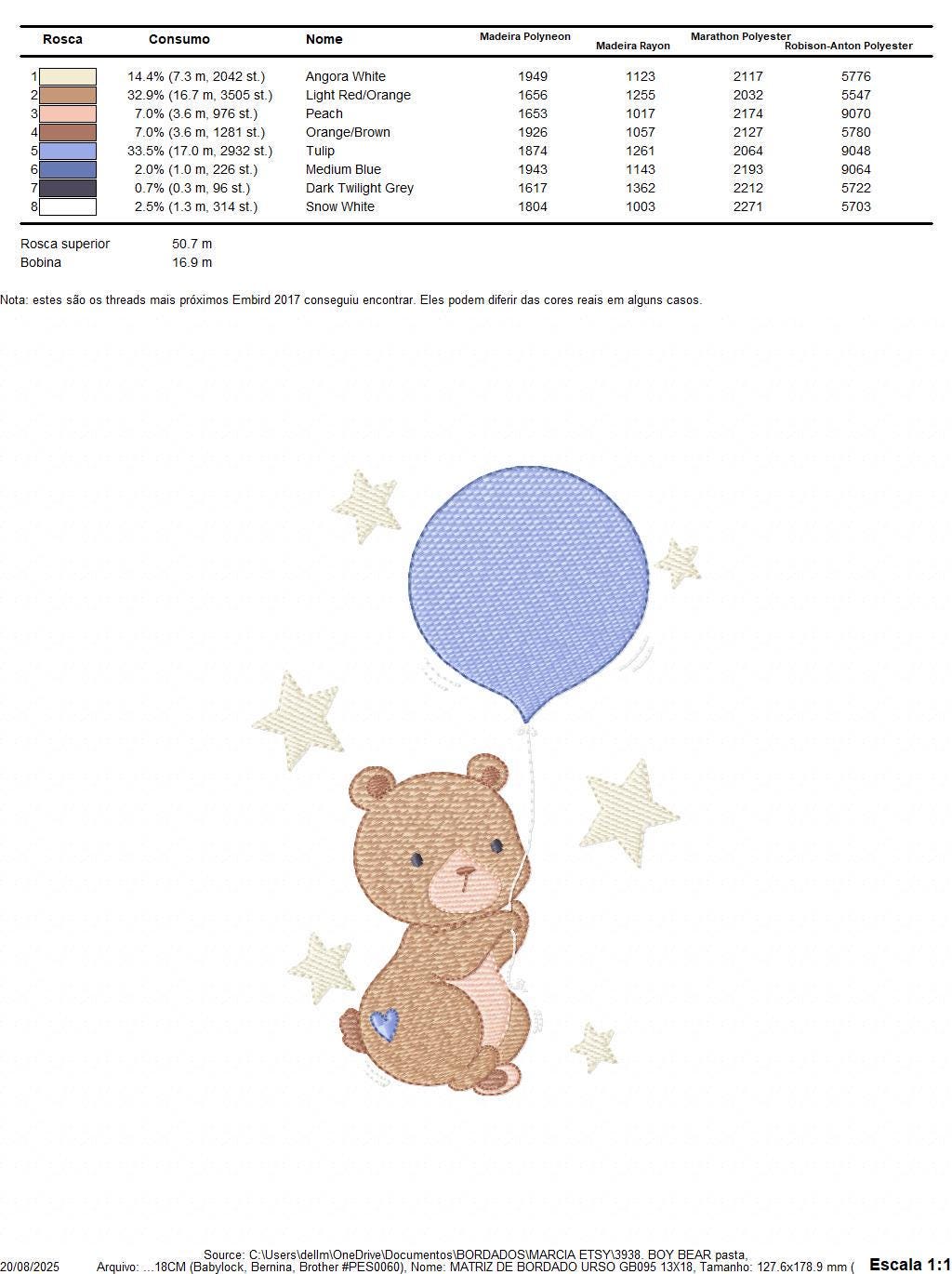 Balloon embroidery designs - Bear with balloon machine embroidery pattern - Birthday Gender Reveal Party file - Instant digital download pes