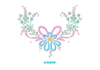 Flowers embroidery designs - Flower embroidery design machine embroidery pattern - floral embroidery file - instant download digital file