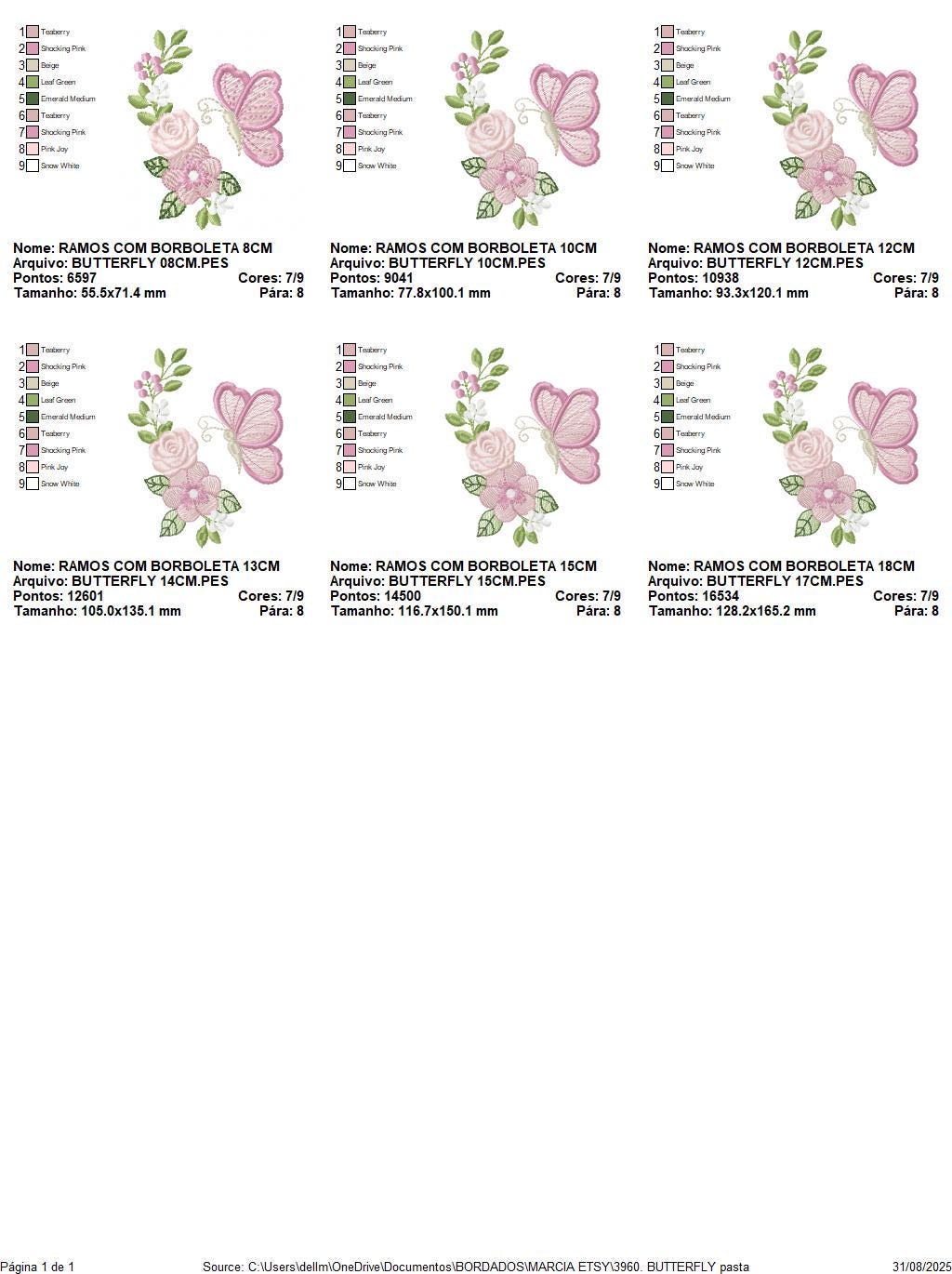 Butterfly embroidery design - Delicate Flowers machine embroidery pattern - Kitchen Towel Floral Corner file - Instant digital download pes