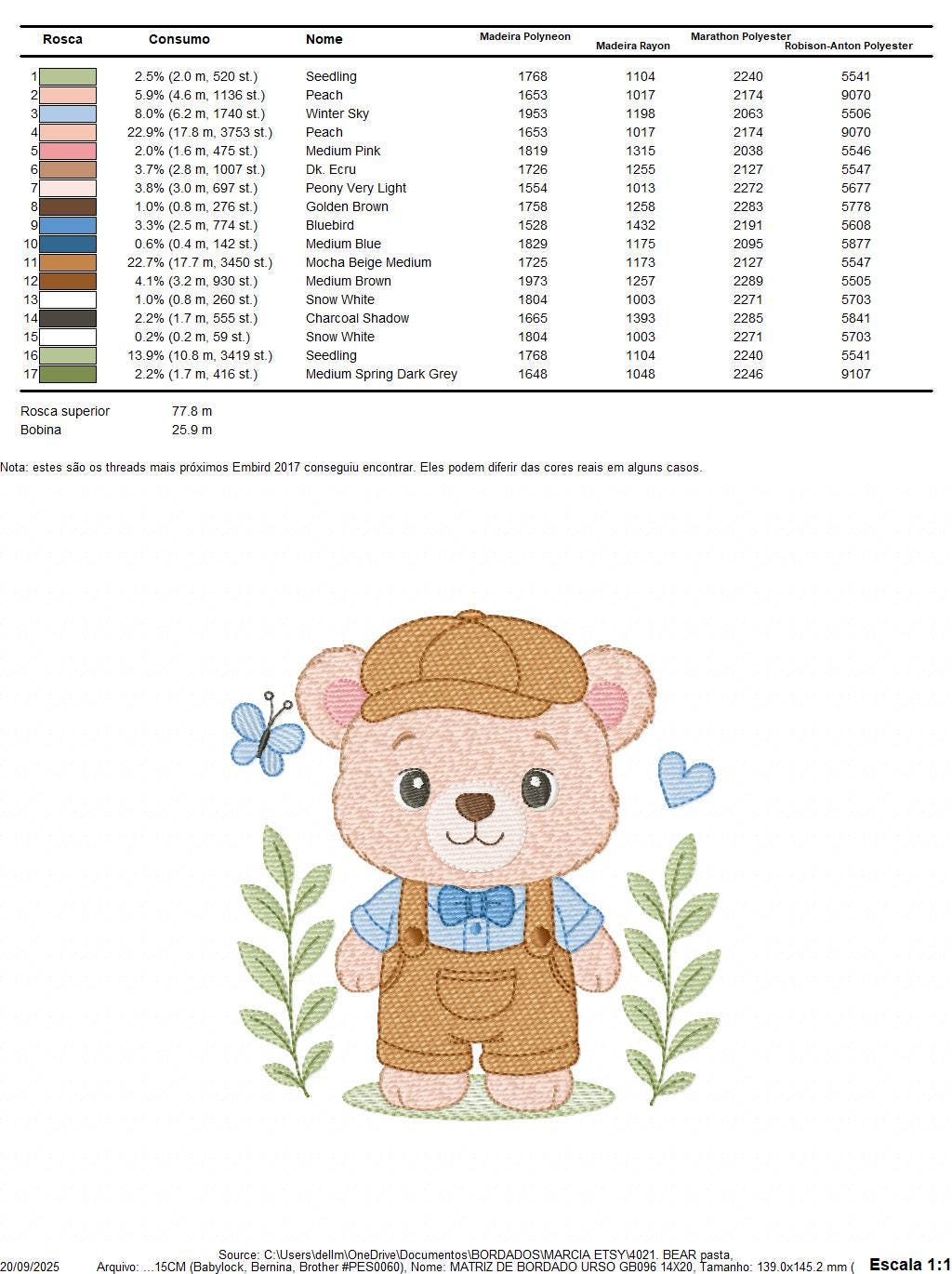 Teddy Bear embroidery designs - Male bear with clothes and cap machine embroidery pattern - Baby boy children toy - Instant download pes jef
