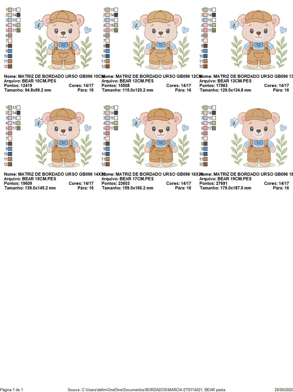 Teddy Bear embroidery designs - Male bear with clothes and cap machine embroidery pattern - Baby boy children toy - Instant download pes jef