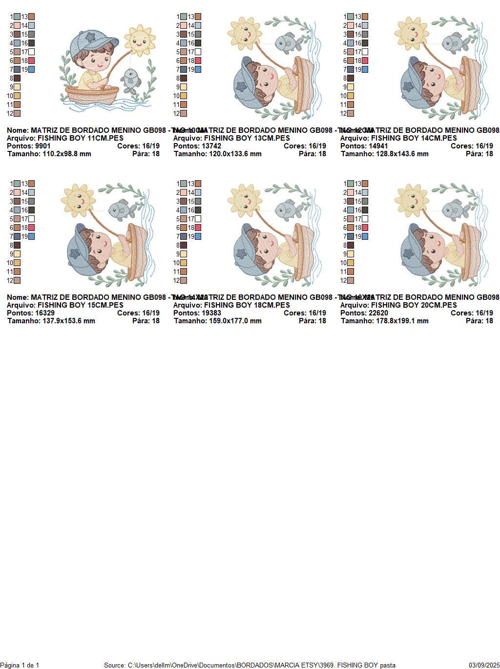 Baby boy fishing embroidery design - Fisherman boy machine embroidery pattern - Children toddler playing sun grass file - Instant download