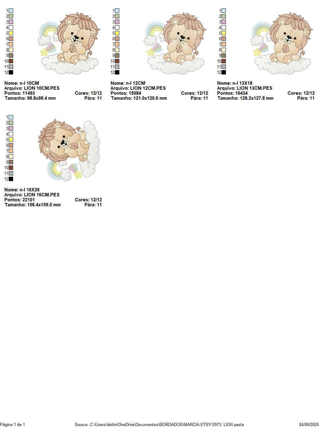 Lion with rainbow embroidery designs - Safari Wild animal machine embroidery pattern - Newborn Baby boy file - Instant download pes jef dst