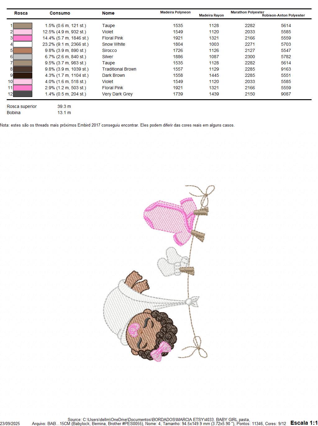 Baby girl with clothes line embroidery designs - Newborn machine embroidery pattern - Gender Reveal Party - Instant digital download pes jef