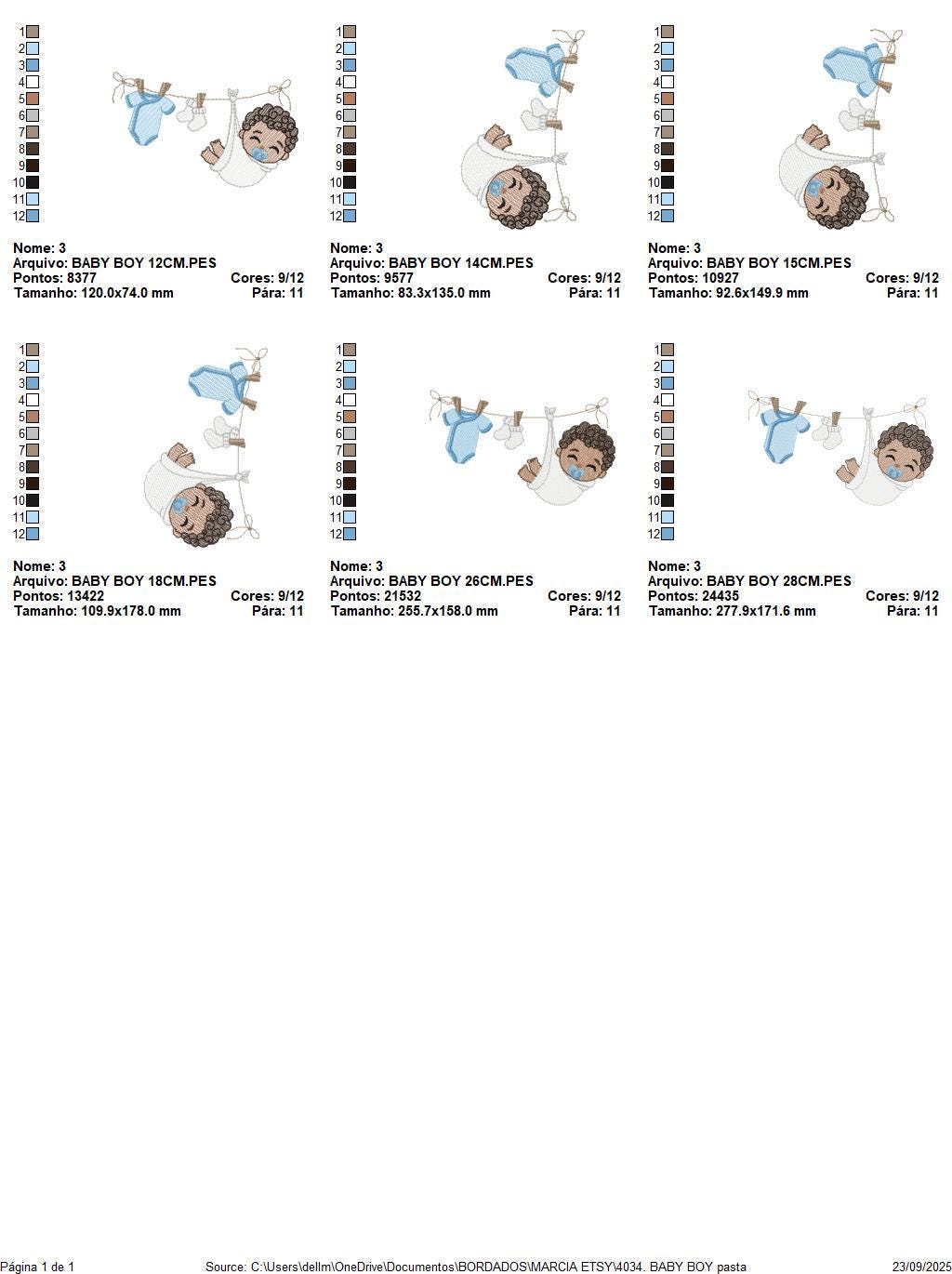Baby boy with clothes line embroidery designs - Newborn machine embroidery pattern - Gender Reveal Party - Instant digital download pes jef