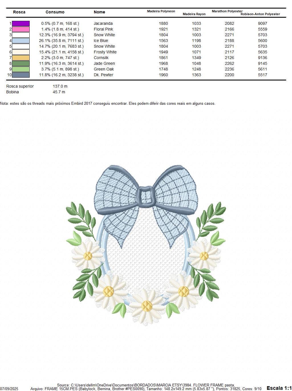 Flowers with lace embroidery designs - Plaid Bow with daisies machine embroidery pattern - Floral Kitchen towel - instant digital download
