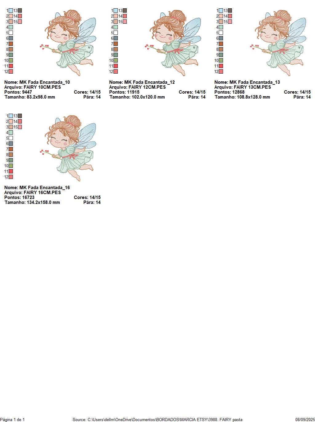 Fairy with flowers embroidery designs - Fairy with wings machine embroidery pattern - Magical Pixie file - Instant Digital Download pes jef