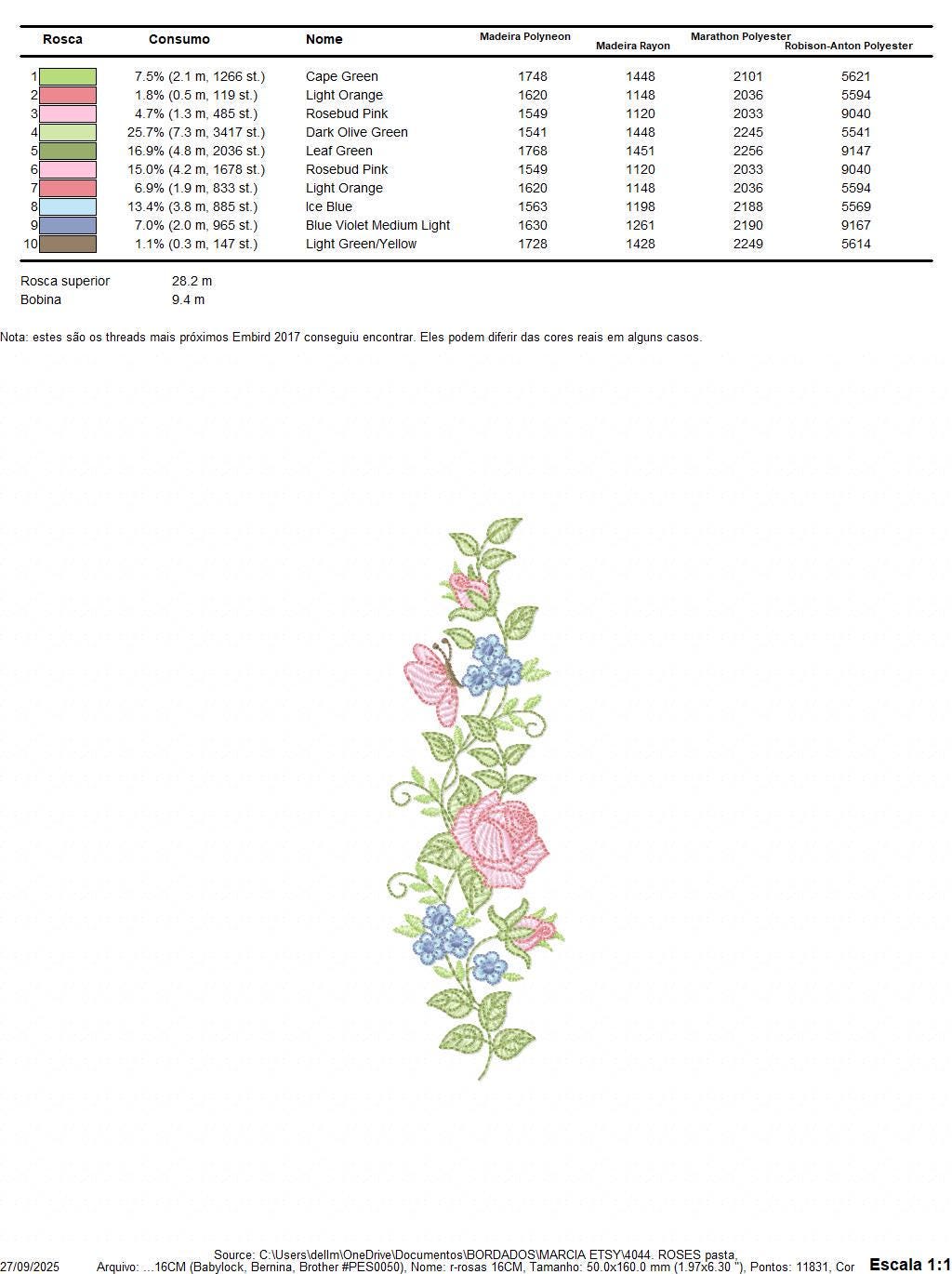 Roses embroidery designs - Flowers with butterflies machine embroidery pattern - Floral Divider Kitchen towel - Instant digital download pes