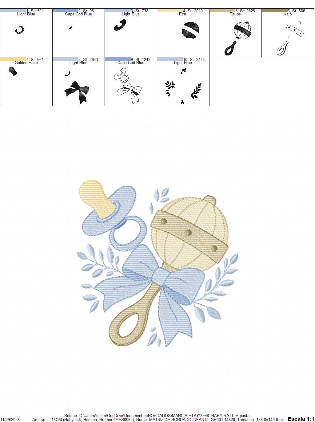 Baby Boy rattle and pacifier embroidery designs - Newborn toys machine embroidery pattern - Blue ribbon bow - Instant digital download pes