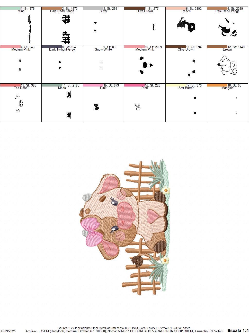 Cow with bow lace embroidery design - Farm Animal Ranch machine embroidery pattern - Kitchen Towel file - Instant digital download pes jef