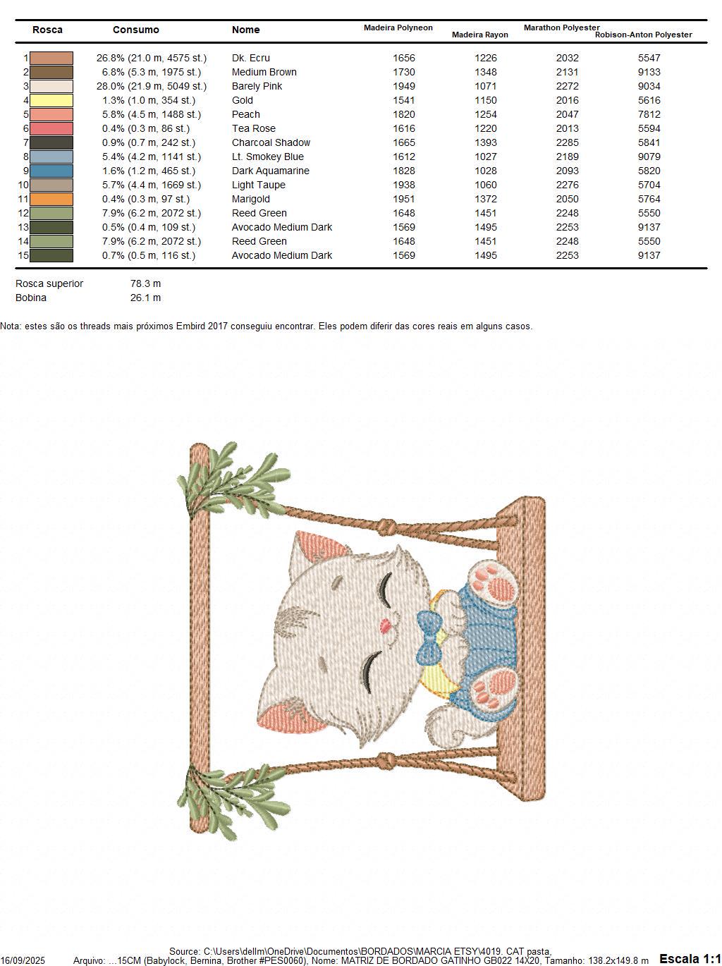 Cat embroidery design - Kitty with clothes and tie machine embroidery pattern - Baby boy cat with swing file - Instant digital download pes