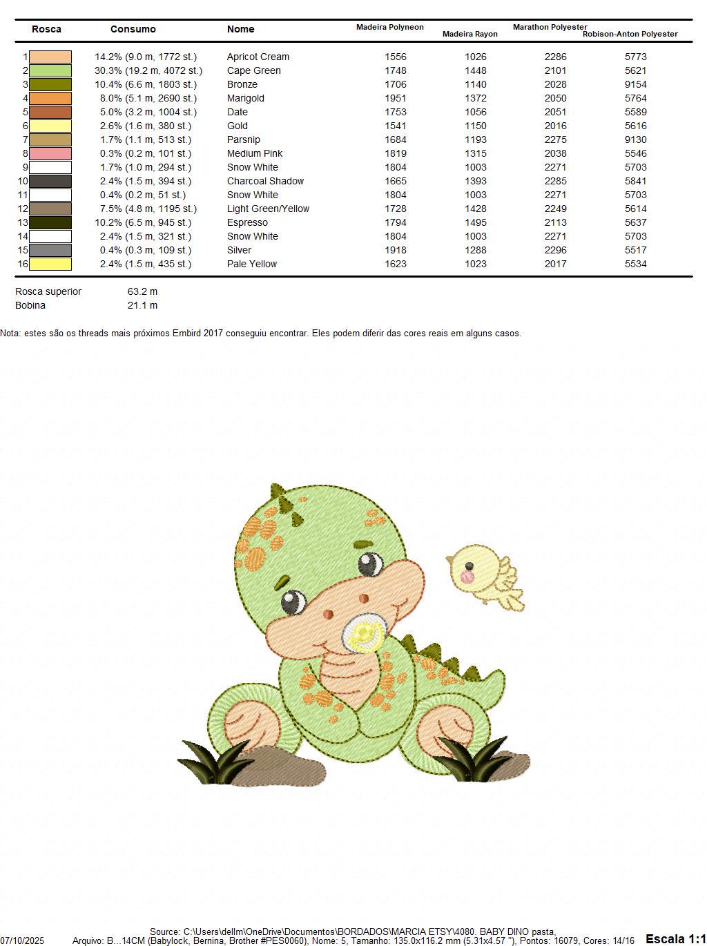 Dinosaur embroidery designs - Baby Boy Dino machine embroidery pattern - Brontosaurus with pacifier - instant digital download pes jef dst